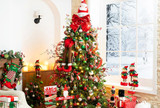 Joyful Holiday Trio: Red, Green & White Ornaments